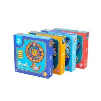 Quebra-cabeças vintage de papelão